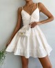 Linen Halter Dress Ou Summer Sleeveless Sexy Slim Back Range Spice Girl Halter Dresses