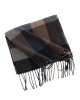 Women's imitation cashmere scarf fashion commute simple checkerboard cold warm scarf