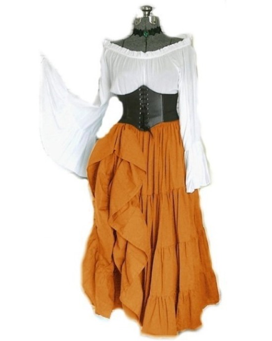 New party long sleeved dresses from Europe and America, medieval clothing from the Renaissance period for wome