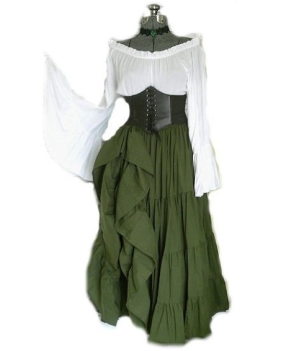 New party long sleeved dresses from Europe and America, medieval clothing from the Renaissance period for wome